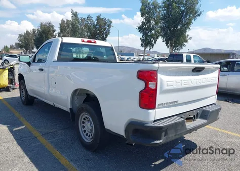 2021 Chevrolet Silverado 1500 2Wd Long Bed Wt из США, поврежденный, VIN 3GCNWAEH6MG122968